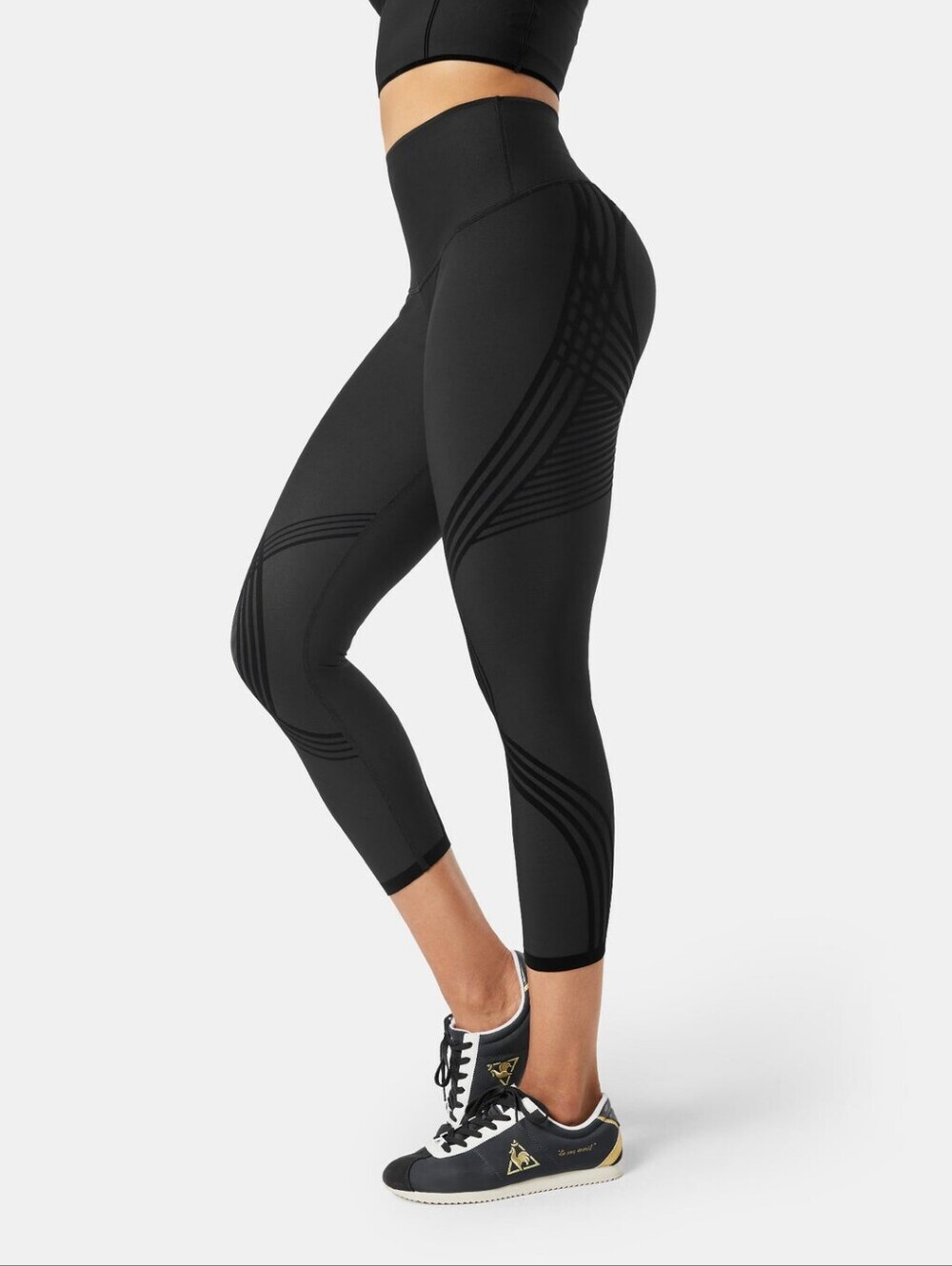 Fanka Reversible Compression Leggings Black Size S/M Knee Thigh Support - Picture 5 of 7